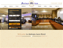 Tablet Screenshot of akshayahotels.com